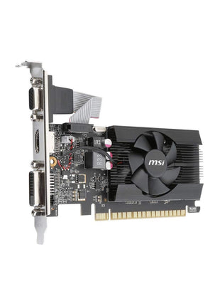 msi Gaming GeForce GT 710, Graphics Card, Desktop, HDMI/VGA/DVI - 2GB GDRR3 64-bit HDCP Support DirectX 12 OpenGL 4.5 Single Fan Low Profile, Nvidia