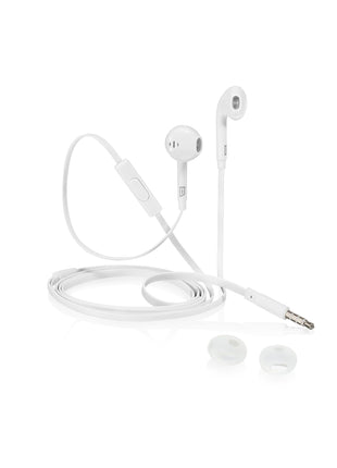 iStore Tangle Free Earbuds for Tablets, Laptops, iPhones, White (AEH036CAI)