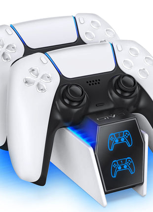 PS5 Controller Charger with 2 Cable Types 2H Fast Charge Station P4 Charger