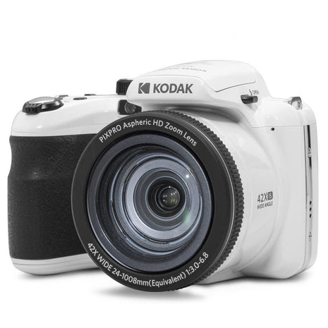 KODAK PIXPRO AZ425 Digital Camera, 42x Optical Zoom Bridge with 20MP BSI Sensor, Li-Ion Battery, OIS, 1080p Full HD Video, White