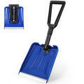 SHANTRA Folding Snow Shovel with Aluminum Edge, D-Grip Portable Shovel for Snow Removal, Lightweight Emergency Snow Shovel, Multifunctional Collapsible Shovel, Shovel For Car Driveway, Garden, Camping