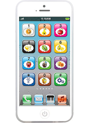 Wolmund Toy Learning Play Cell Phone with 8 Functions and Dazzling Lights Interactive Toy for Toddler Baby Kids Boys Girls