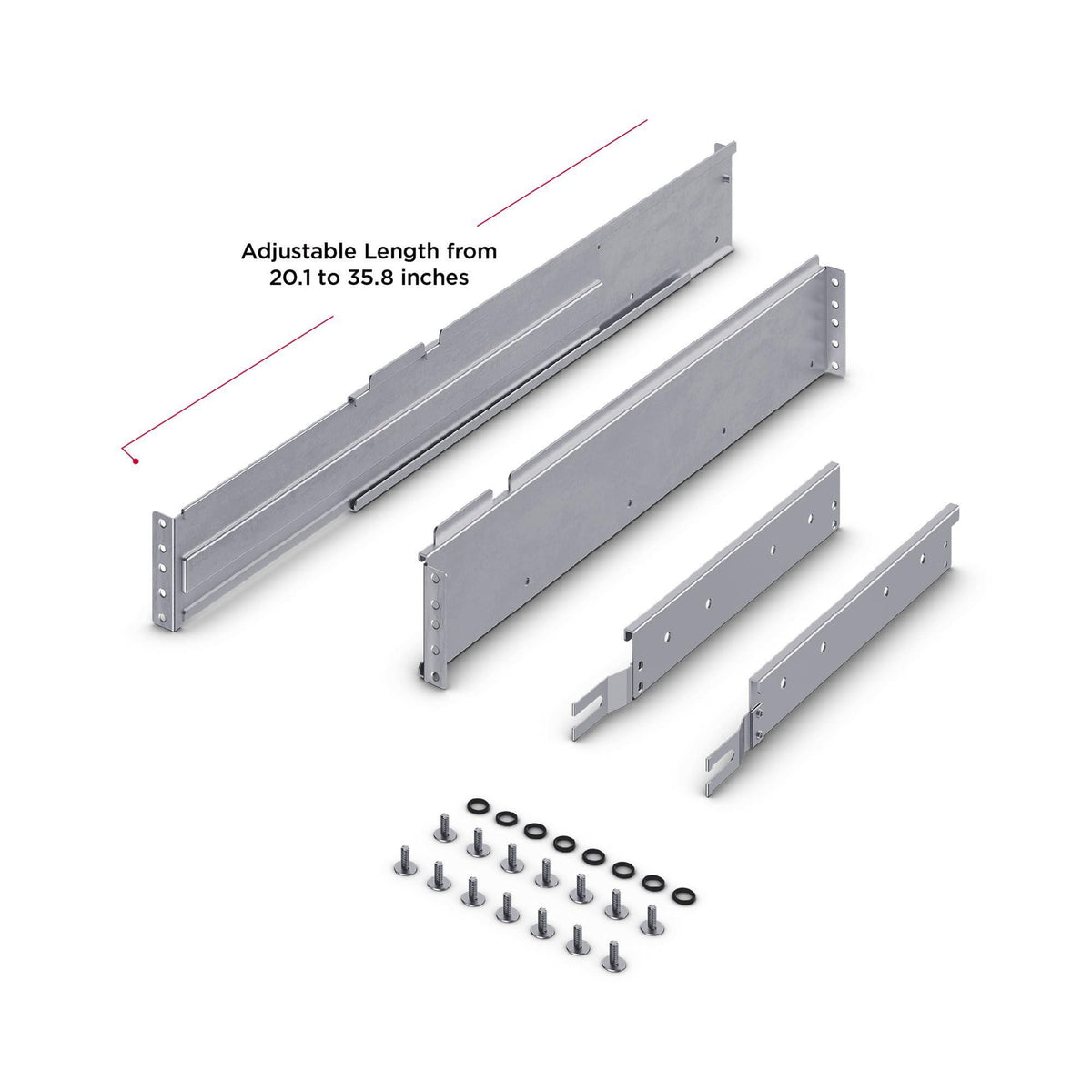 CyberPower CP2RAIL02 4-Post Rackmount Kit, 2U/3U, 500 Pound Mounting Kit