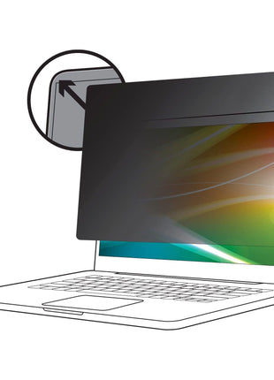 3M Bright Screen Privacy Filter for Microsoft Surface Laptop 3-5 13.5in, 3:2, BPNMS002