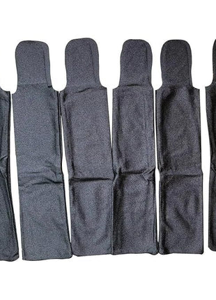 Ranch Hand Horse Mane Bags   Protect Horse's Mane from Wind, Sun & Mud   Prevents Tangles, Rubbing Out and Breakage   Made with Nylon   Easy to Use and Washable   Set of 6 (xL Black)