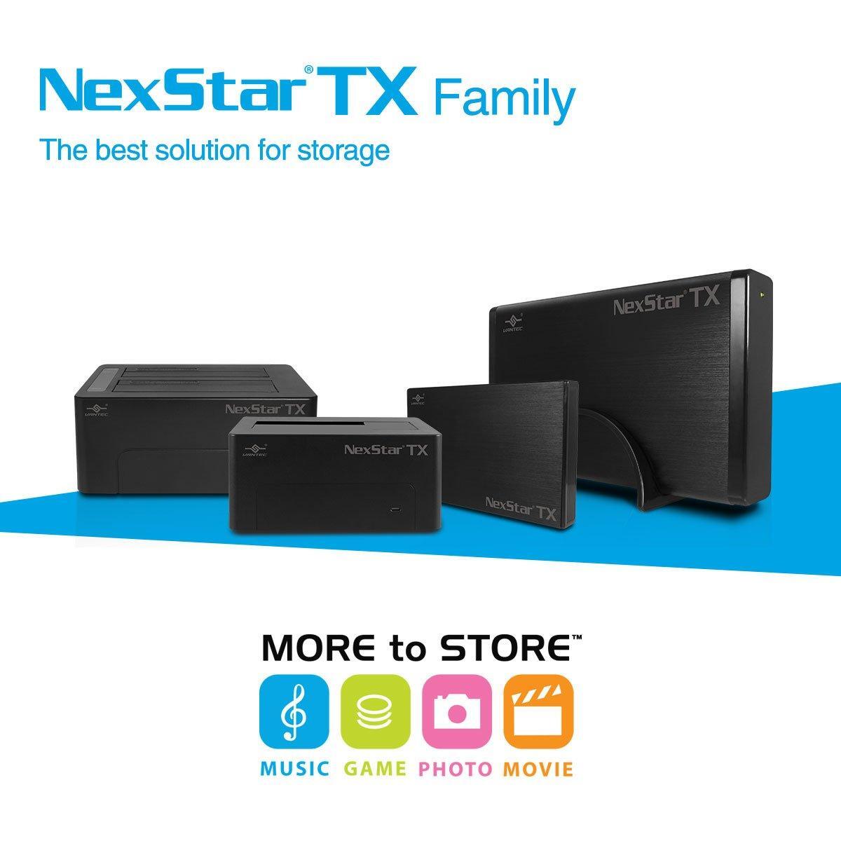 Vantec NexStar TX 3.5" USB 3.0 Hard Drive Enclosure (NST-328S3-BK ),Black