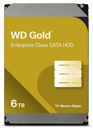Western Digital 6TB WD Gold Enterprise Class Internal Hard Drive - 7200 RPM Class, SATA 6 Gb/s, 256 MB Cache, 3.5 inch - WD6004FRYZ