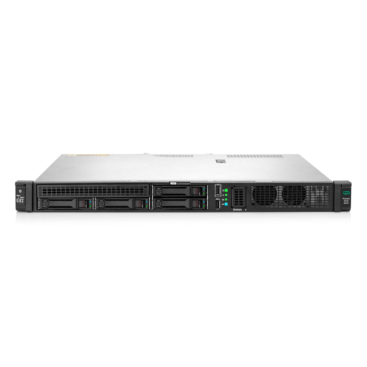 Hewlett Packard Enterprise ProLiant DL20 Gen11 Rack Server w/one Intel Xeon E-2436 Processor, 2.9GHz 6‑core 1P 32GB‑DR MR408i‑o 4SFF 2x500W RPS (HPE Smart Choice P71682-005)