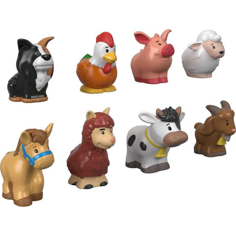 Fisher-Price Little People Farm Animal Friends Figure Set | 8 Toy Animal Figures, Pretend Play, Toddlers & Preschool Kids Ages 1+ Years