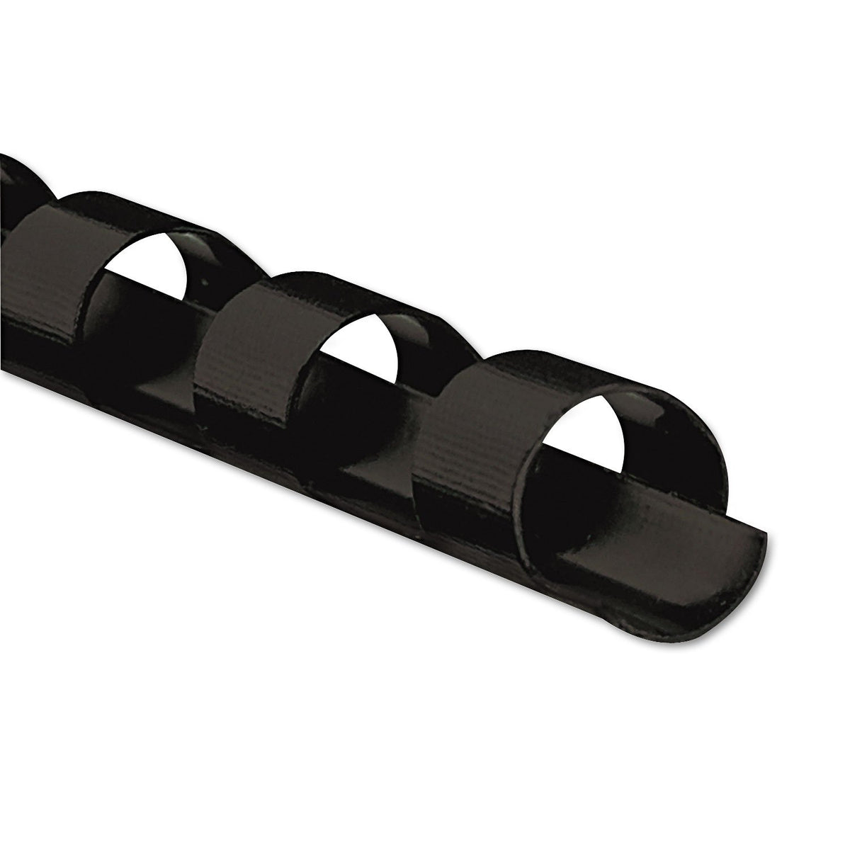 Fellowes 52320 Plastic Comb Bindings, 1/4quot; Diameter, 20 Sheet Capacity, Black, 25 Combs/Pack
