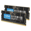 Crucial 32GB DDR5 RAM Kit (2x16GB), 5600MHz (or 5200MHz or 4800MHz) Laptop Memory 262-Pin SODIMM, Compatible with Intel Core and AMD Ryzen 7000, Black - CT2K16G56C46S5