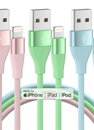 iPhone Charger 3Pack 10 FT Apple MFi Certified Lightning Cable Fast Charging iPhone Charger Cord Compatible with iPhone 14 13 12 11 Pro Max XR XS X 8 7 6 Plus SE iPad and More