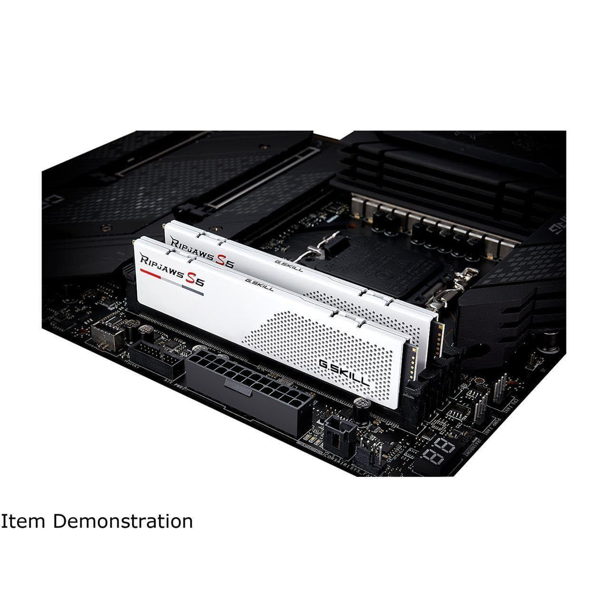 G.SKILL Ripjaws S5 Series (Intel XMP 3.0) DDR5 RAM 96GB (2x48GB) 5200MT/s CL40-40-40-83 1.10V Desktop Computer Memory UDIMM - Matte White (F5-5200J4040A48GX2-RS5W)