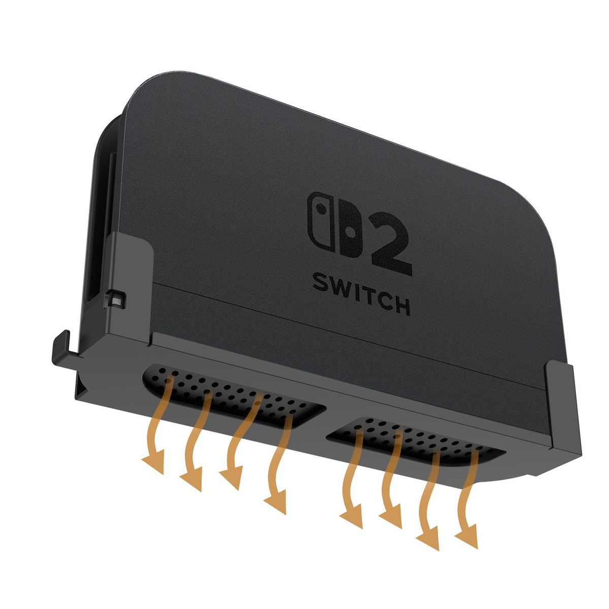 Monzlteck Wall Mount Bracket for Switch 2 Dock, Left Side TV Mount, Metal Construction, Space-Saving Design