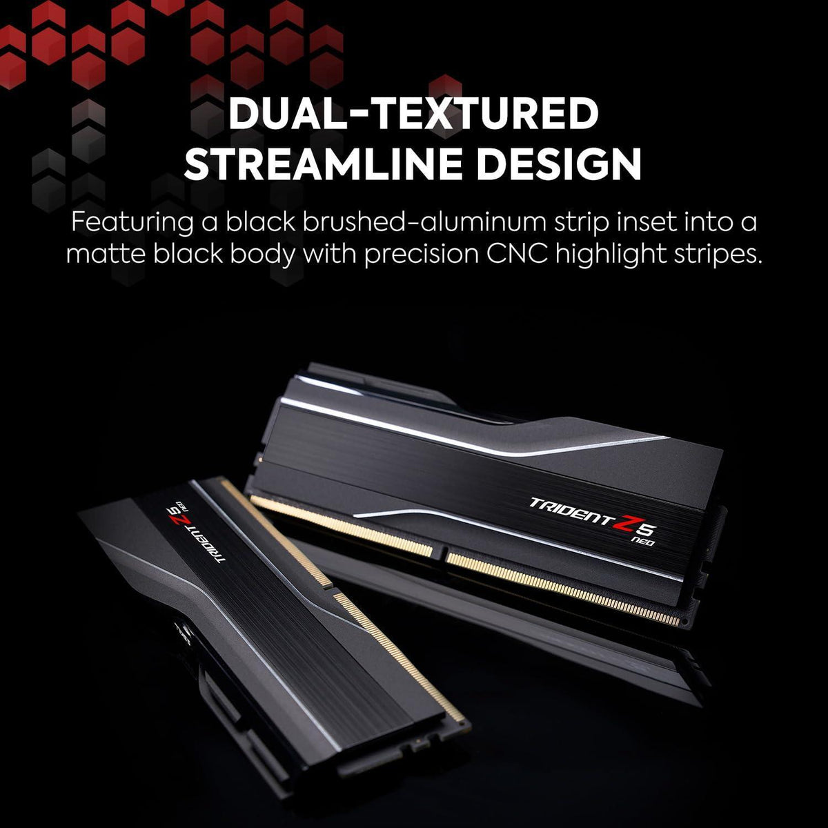 G.SKILL Trident Z5 Neo Series (AMD Expo) DDR5 RAM 32GB (2x16GB) 6000MT/s CL30-38-38-96 1.35V Desktop Computer Memory UDIMM - Matte Black (F5-6000J3038F16GX2-TZ5N)