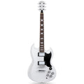Leo Jaymz 39 Inch Solid Body Electric Guitar - Poplar Wood Body，Maple Neck and Laurel Wood Fretboard (White)