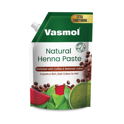 Vasmol Natural Henna Paste II Ready to use Henna Paste I 100% Pure Henna, 200 gm