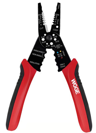 WGGE WG-015 Professional 8-inch Wire Stripper/wire crimping tool, Wire Cutter, Wire Crimper, Cable Stripper, Wiring Tools and Multi-Function Hand Tool
