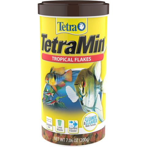 TetraMin Nutritionally Balanced Tropical Flake Food for Tropical Fish, 7.06 oz (pack of 1)
