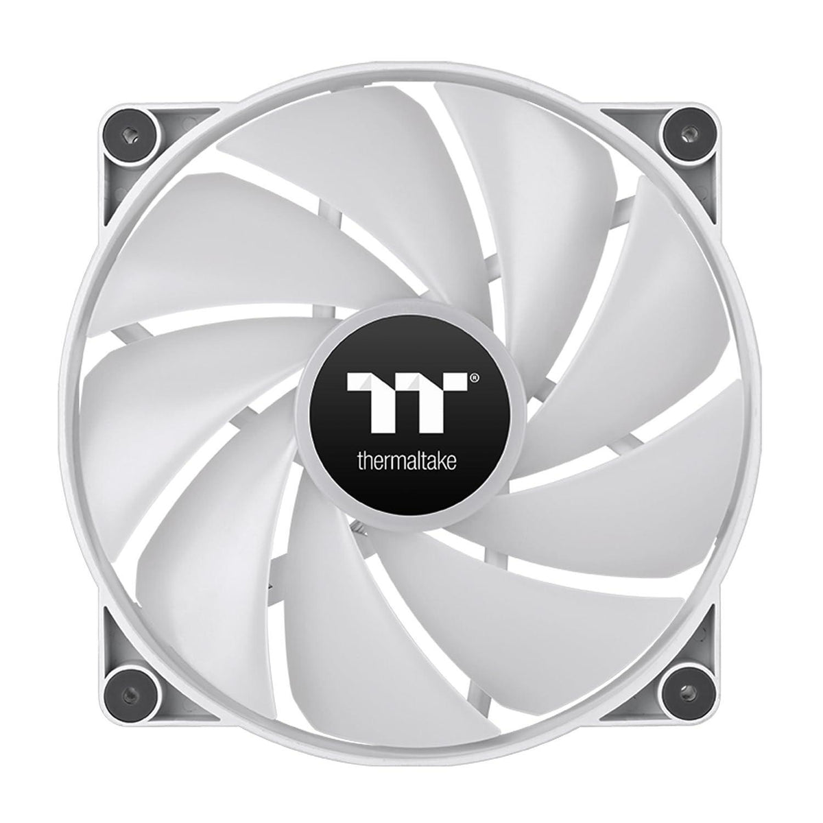 Thermaltake CT200 ARGB PWM Fan Single Pack, PWM Controlled 500~900 rpm, 5V Motherboard Sync, 16.8 Million Color 9 Addressable LEDs, Airflow 131.6 CFM, Hydraulic Bearing, 200mm, White, CL-F180-PL20SW-A