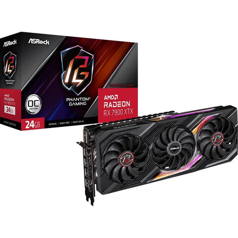 ASRock AMD Radeon RX 7900 XTX Phantom Gaming 24GB OC GDDR6 Graphics Card DisplayPort HDMI 384-Bit