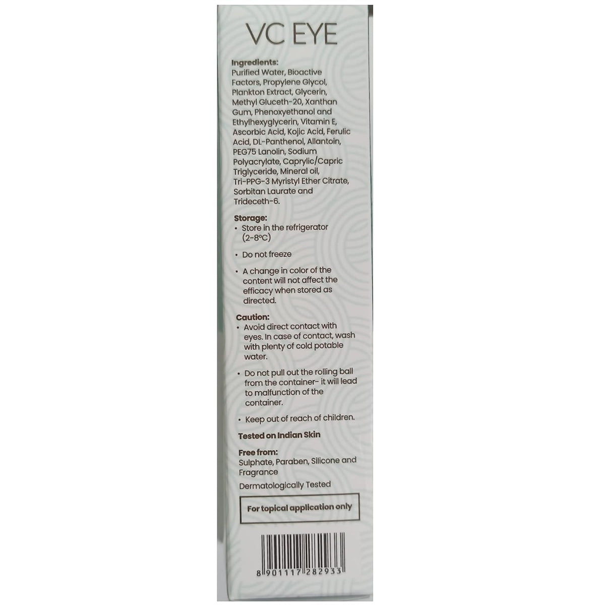 Cipla VC Eye Cellglow Liquid Eye Serum | Reduces Under Eye Circle, Eye Puffiness, Fine Lines & Wrinkles -15gm