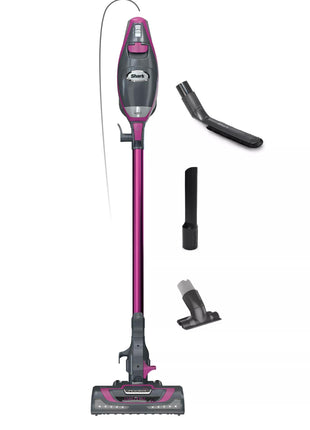 Shark HV371 Rocket Pro DLx Corded Stick, Removable Hand Vacuum, Advanced Swivel Steering, xL Cup, Crevice Tool, Upholstery Tool & Anti Allergen Dust Brush, Fuchsia, Capacity