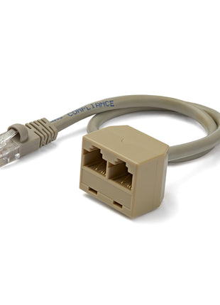 StarTech.com 2-to-1 RJ45 10/100 Mbps Splitter/Combiner - One Adapter Required at Each End of the Connection (RJ45SPLITTER)