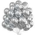 PartyWoo Metallic Silver Balloons, 50 pcs 12 Inch Silver Metallic Balloons, Silver Balloons for Balloon Garland or Arch as Wedding Decorations, Birthday Decorations, Party Decorations, Silver G102