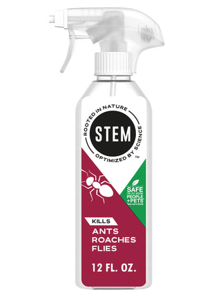 STEM Kills Ants, Roaches And Flies: Plant-Based Active Ingredient Bug Spray, Botanical Insecticide For Indoor And Outdoor Use; 12 fl oz (Pack Of 1)