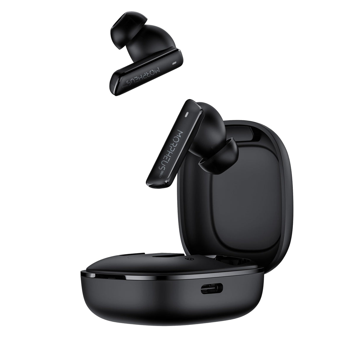 Morpheus 360 Pulse ANC Hybrid Active Noise Canceling Headphones TW7850HD, Bluetooth 5.3 Earbuds Headphones, 30H Playtime, 6 Microphones, High Definition Audio, Deep Bass, Pure Black