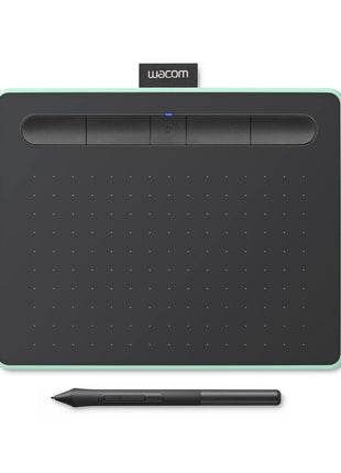 Wacom Intuos Small Bluetooth Graphics Drawing Tablet, Portable for Teachers, Students and Creators, 4 Customizable ExpressKeys, Compatible with Chromebook Mac OS Android and Windows - Pistachio