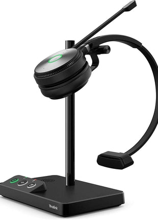 Yealink WH62 Mono UC Wireless Noise Canceling Headset - Connects and Works with USB Enabled Deskphones, Computers and Softphones.