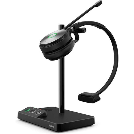 Yealink WH62 Mono UC Wireless Noise Canceling Headset - Connects and Works with USB Enabled Deskphones, Computers and Softphones.