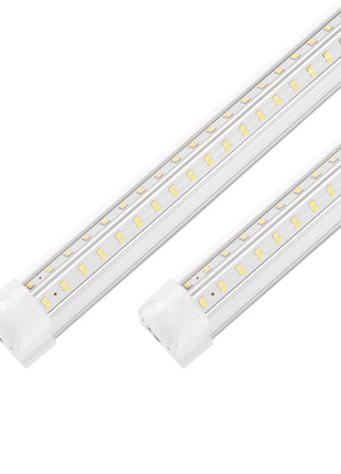 XLNYUUI Led Shop Lights,4FT LED Light 50W 6500K 7000LM Led Daylight,Garage Light Linkable Clear Cover Integrated V-Shape for Garage Warehouse Workbench Workshop(2-Pack)