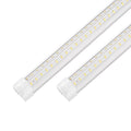 XLNYUUI Led Shop Lights,4FT LED Light 50W 6500K 7000LM Led Daylight,Garage Light Linkable Clear Cover Integrated V-Shape for Garage Warehouse Workbench Workshop(2-Pack)