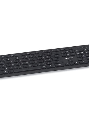 Verbatim 2.4Ghz Wireless Slimline Keyboard Plug and Play USB Receiver Compatible with PC, Laptop