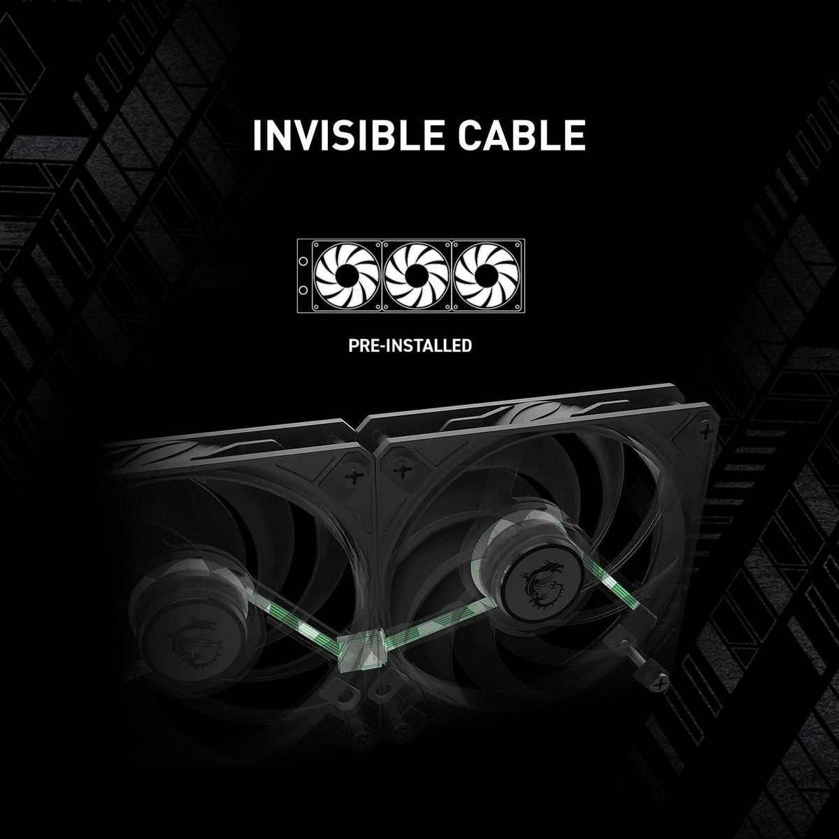 MSI MAG CORELIQUID A15 240 - AIO ARGB CPU Liquid Cooler - 240mm Radiator - LGA 1851 Ready - Dual 120mm ARGB PWM Fans, Black
