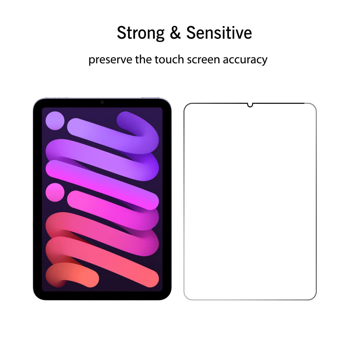 Ailun Screen Protector for iPad Mini 7 A17 Pro 7th Gen 2024 & Mini 6th Gen 2021 Release, 8.3 Inch,Tempered Glass 2.5D Edge,iPad Mini 7 & 6,Case Friendly,2 Pack