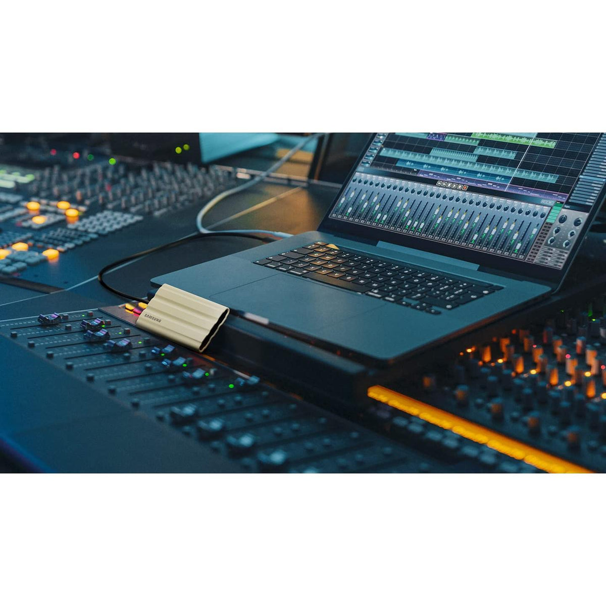 SAMSUNG T7 Shield 2TB Portable SSD, USB 3.2 Gen2, Rugged, IP65 Rated, for Photographers, Content Creators and Gaming, External Solid State Drive (MU-PE2T0R/AM, 2022), Blue
