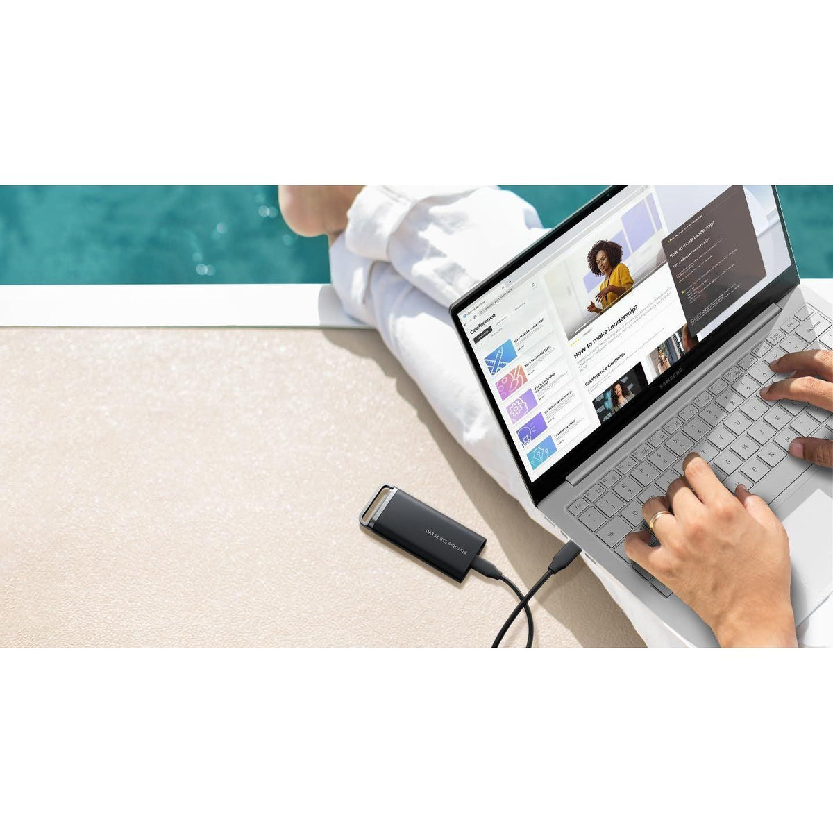 Samsung T5 EVO Portable SSD 8TB, USB 3.2 Gen 1 External Solid State Drive, Seq. Read Speeds Up to 460MB/s for Gaming and Content Creation, MU-PH8T0S/AM, Black