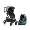 Evenflo Shyft Intuiti Travel System with Revolve180 LiteMax NXT Rotational Infant Car Seat (Fossil Gray)
