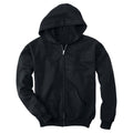 Hanes Boys' EcoSmart Full Zip Hooded Jacket, Black, Large