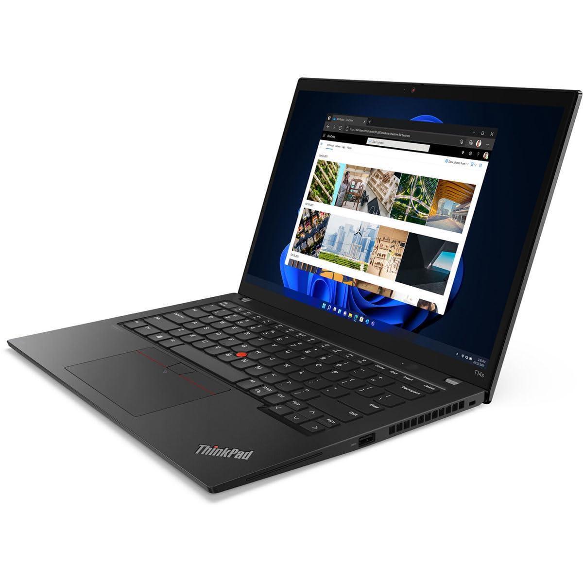 Lenovo ThinkPad T14s Gen 4 21F8004KUS 14" Notebook - WUXGA - 1920 x 1200 - AMD Ryzen 5 PRO 7540U Hexa-core (6 Core) 3.20 GHz - 16 GB Total RAM - 16 GB On-Board Memory - 256 GB SSD - Deep Black