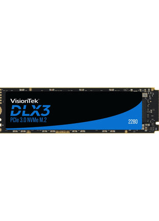 VisionTek 2280 DLX3 M.2 SSD - 512GB - PCIe Gen 3.0 x4 NVMe - 3300MB/s Read, 2900MB/s Write – Laptops, Gaming PCs, Compatible Consoles