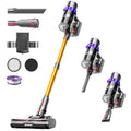 Cordless Vacuum Cleaner, 580W 48KPA 65Mins Self-Standing Vacuum Cleaners for Home, Stick Vacuum Cordless with Wall Mount Charging, LED Display, Upgraded Roller Brush for Carpet,Pet Hair,Hardwood Floor