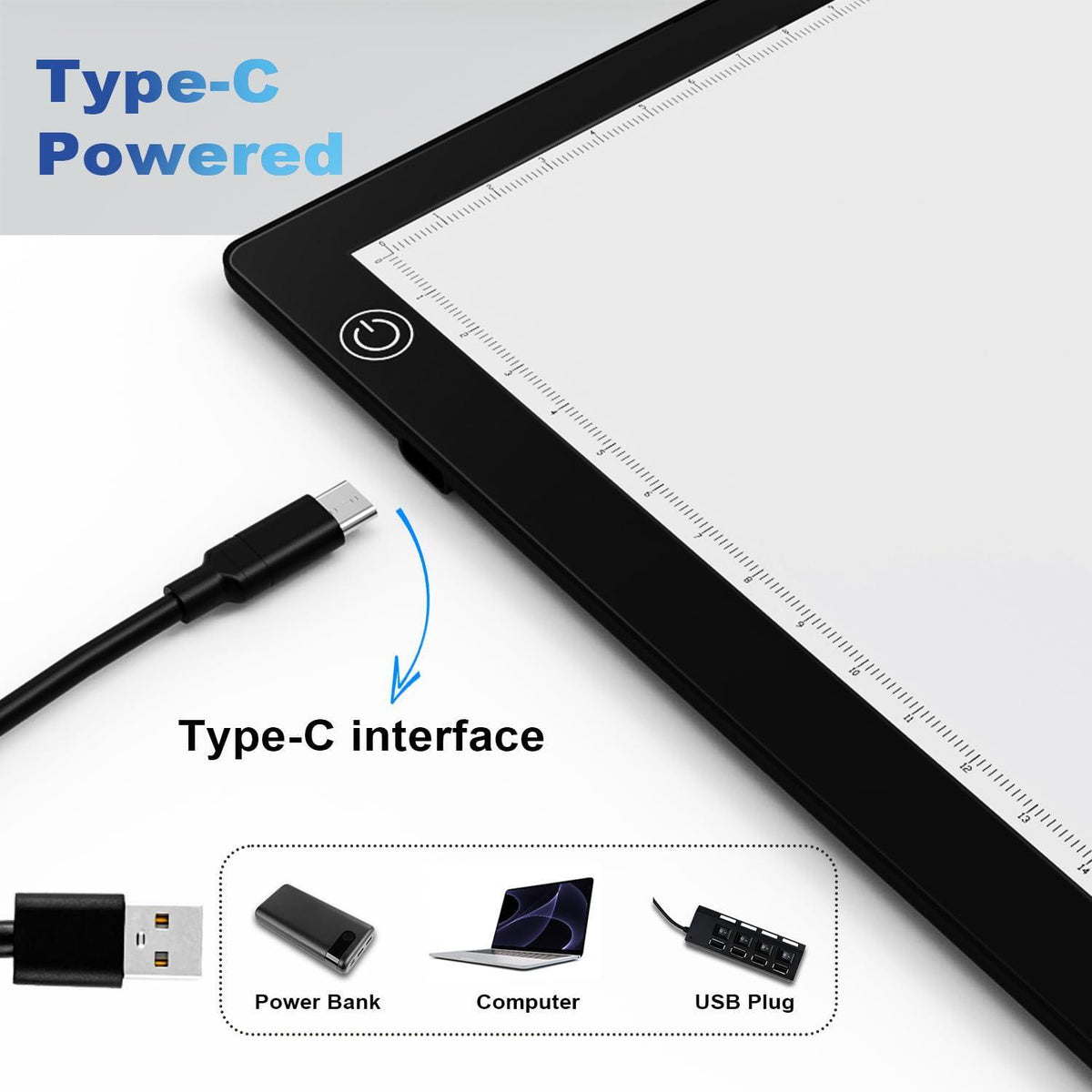 Slide Viewer Light Box, Ultra-Thin A4 USB Powered Light Scanner for Photo Slide and Film Negative Scanning, Christmas Gift, Tattoo Drawing, Artist Sketching