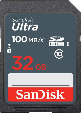 32GB Ultra 100MBs Sandisk SDHC Memory Card
