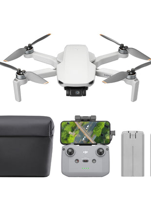 DJI Mini 4K Camera Drone Combo, Drone with 4K UHD Camera for Adults, Under 249 g, 3-Axis Gimbal Stabilization, 10km Video Transmission, Auto Return, 2 Batteries for 62-Min Max Flight Time, QuickShots