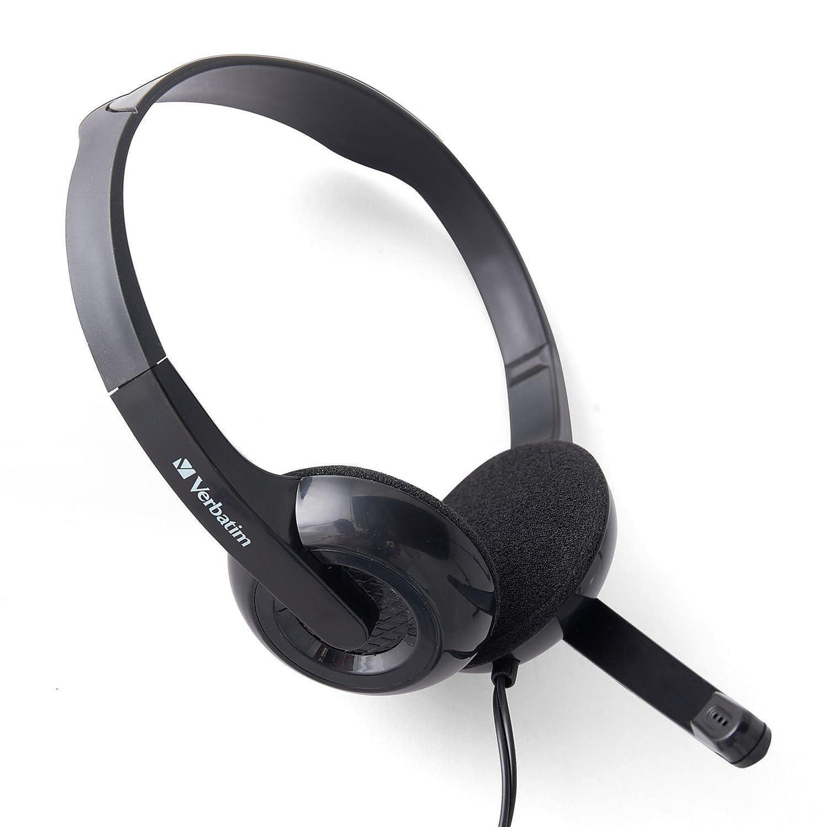 Verbatim Stereo 3.5mm Headset with Microphone,Black
